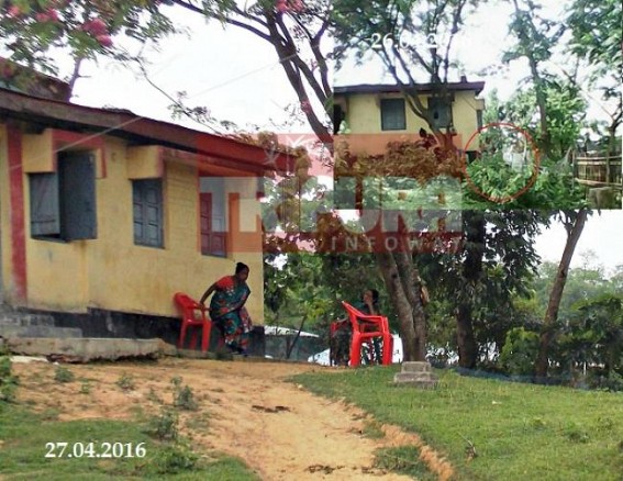 Kamalpur: Employee has to sit outside the office for months together Kamalpur: Employee has to sit outside the office for months together